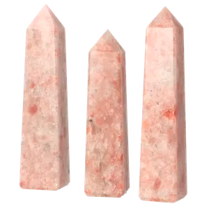 Zonnesteen | Vreugdebrenger | Edelstenen punt - obelisk | Edelstenen webwinkel - Webshop Danielle Forrer