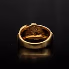 18ct Bi-colour Gold Brilliant cut Diamond Ring