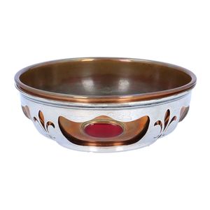 Unusual Arts and Crafts Copper and Enamel Bowl