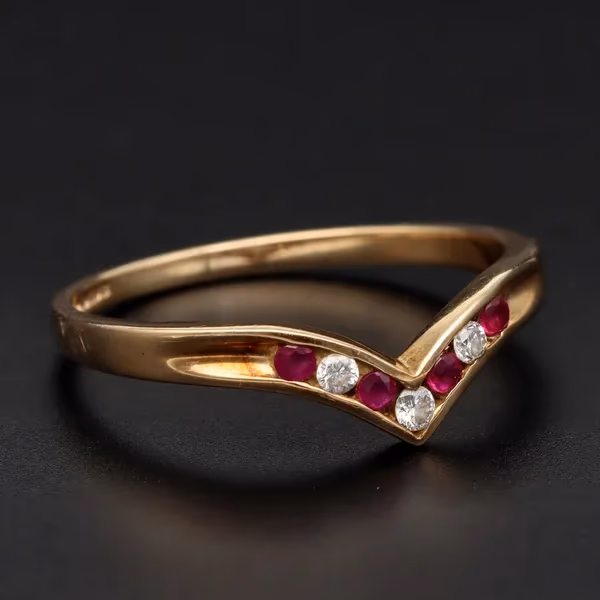 Very Large Ruby Diamond Ring