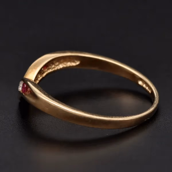 Very Large Ruby Diamond Ring