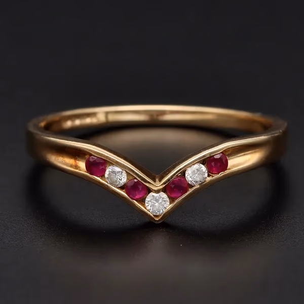 Very Large Ruby Diamond Ring