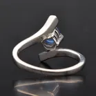 18ct Gold Diamond and Cabochon Sapphire Ring
