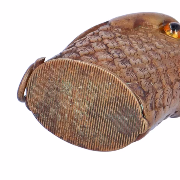 Brass Eagle Head Vesta Case