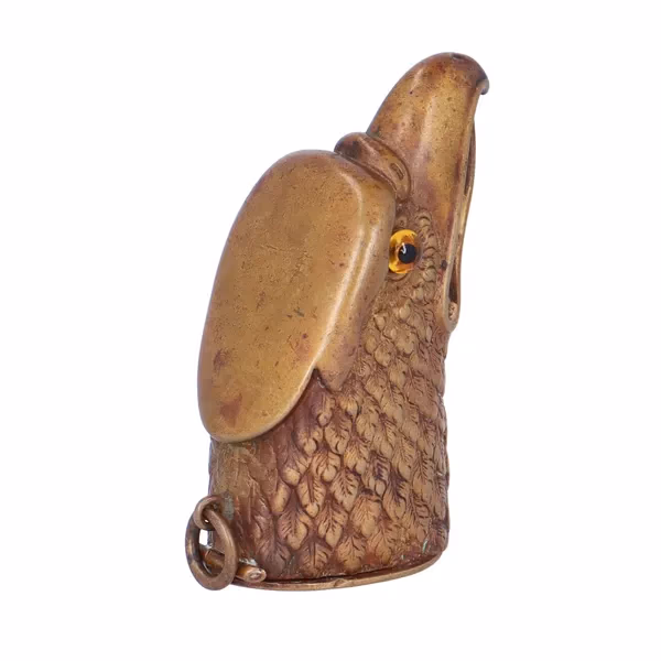 Brass Eagle Head Vesta Case