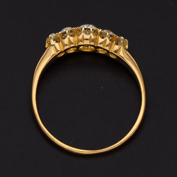 18ct Gold Five Stone Diamond Ring