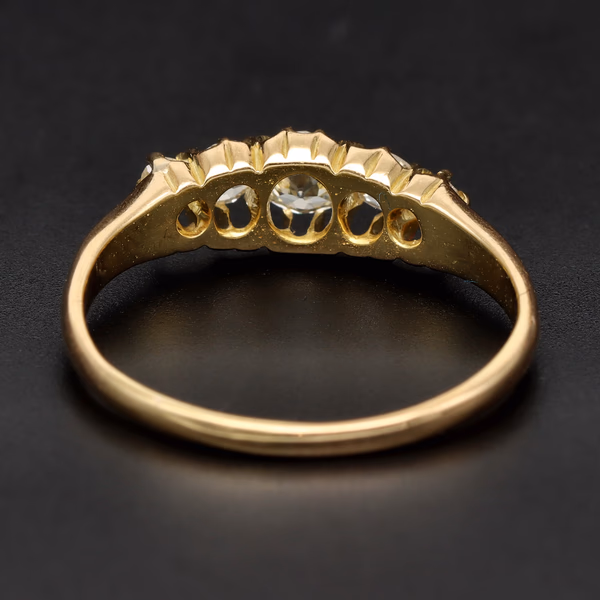 18ct Gold Five Stone Diamond Ring