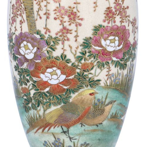 Early 20th Century Satsuma Vase with Polychrome Enamel Decoration image-2