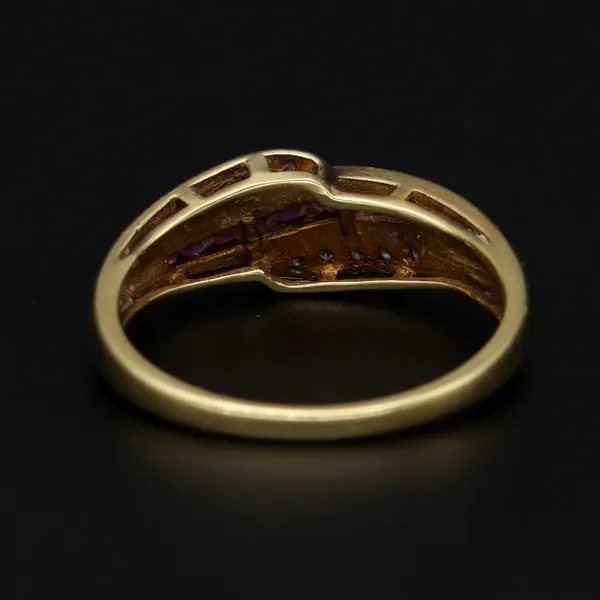 14ct Gold Ruby Diamond Ring