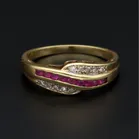14ct Gold Ruby Diamond Ring