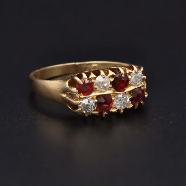 Edwardian Ruby & Diamond Ring