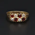 Edwardian Ruby & Diamond Ring