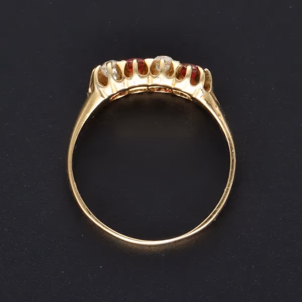 Edwardian Ruby & Diamond Ring
