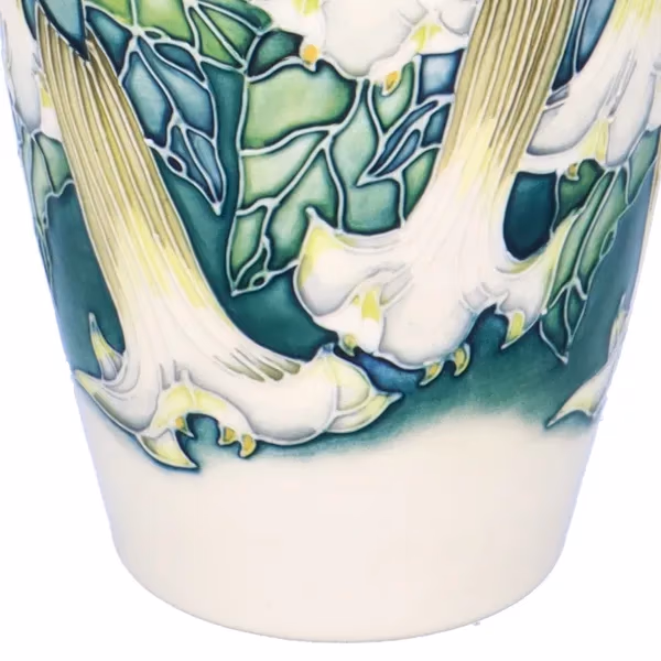 Moorcroft Angel Trumpets Collection Cub Vase