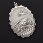 Georg Jensen Double Sided St Christopher Pendant