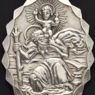 Georg Jensen Double Sided St Christopher Pendant