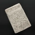 Antique Anglo Indian Silver Card Case