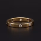 18ct Yellow Gold Diamond Band Ring