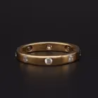 18ct Yellow Gold Diamond Band Ring