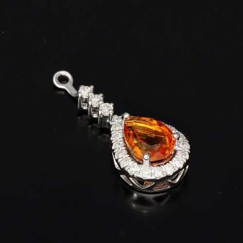 18ct Gold Diamond and Citrine Drop or Stud Earrings image-5