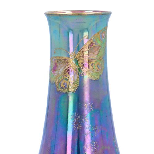 Art Deco Shelley ‘Rich Butterly’ Lustre Ware Vase image-3