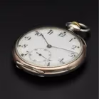 Antique Zenith Gents Silver 800 Open-Faced Pocket Watch
