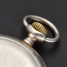 Antique Zenith Gents Silver 800 Open-Faced Pocket Watch