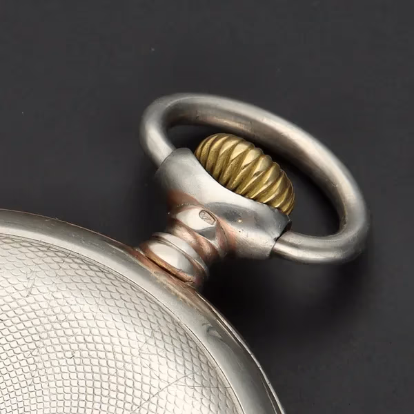 Antique Zenith Gents Silver 800 Open-Faced Pocket Watch