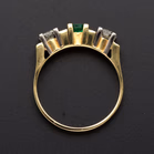 14ct Gold Emerald and Diamond Ring