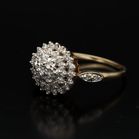 9ct Gold Diamond Cluster Ring