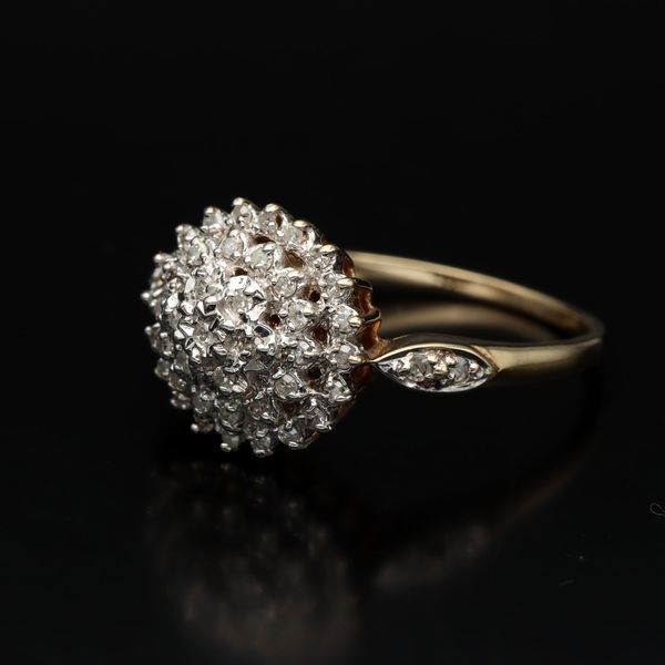 9ct Gold Diamond Cluster Ring