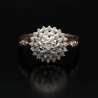 9ct Gold Diamond Cluster Ring