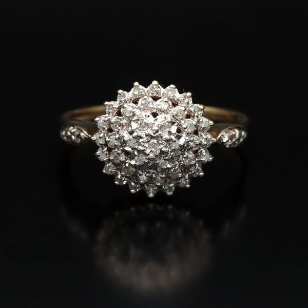 9ct Gold Diamond Cluster Ring