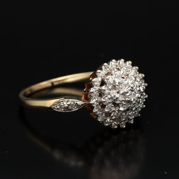 9ct Gold Diamond Cluster Ring