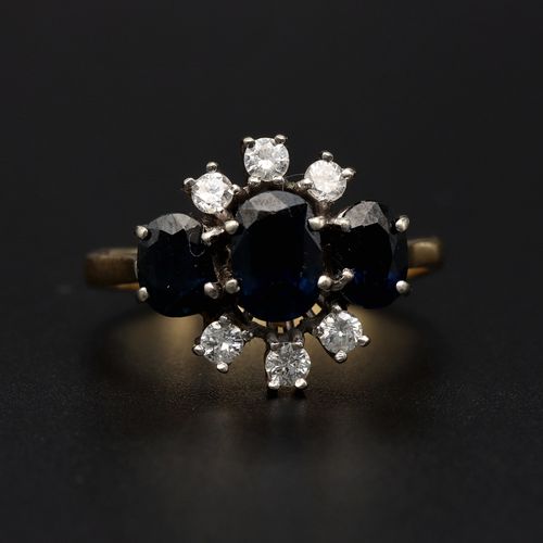 18ct Sapphire and Diamond Ring image-2