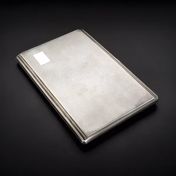 Solid Silver Cigarette Case