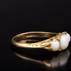 Vintage 9ct Gold Opal and Diamond Ring