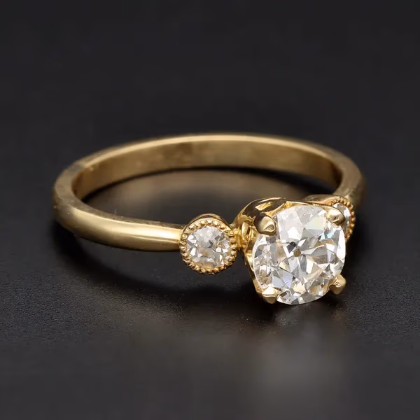 Antique Old Cut Diamond Engagement Ring