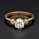 Antique Old Cut Diamond Engagement Ring