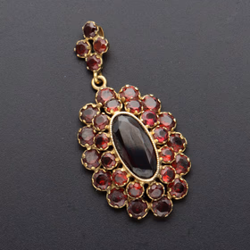 Victorian Garnet Pendant
