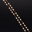 18ct Gold Ruby and Pearl Necklace