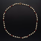 18ct Gold Ruby and Pearl Necklace