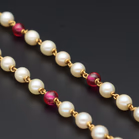 18ct Gold Ruby and Pearl Necklace