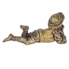 Quality Gilt Cast Bronze Figure of a Shepherd Boy