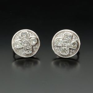 Shield Shaped Diamond Earrings