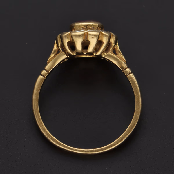 18ct Gold Ruby and Diamond Ring