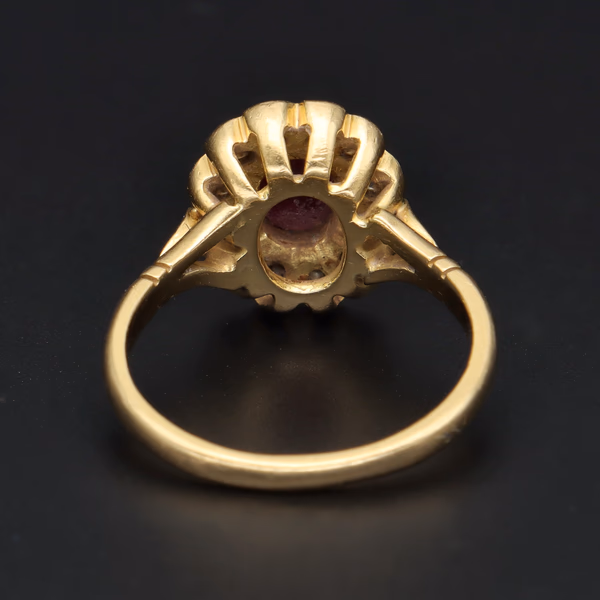 18ct Gold Ruby and Diamond Ring