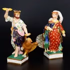 Pair of Bloor Derby Figures of Juno and Jupiter
