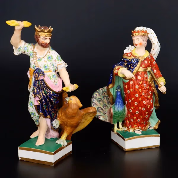 Pair of Bloor Derby Figures of Juno and Jupiter