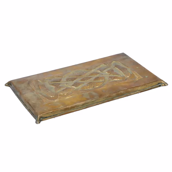 Arts and Crafts Glasgow School Brass Celtic Knot Tray